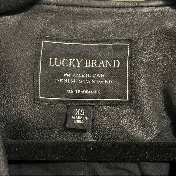 Lucky Brand leather jacket - Picture 3 of 7
